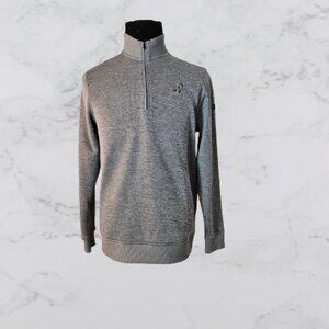 HURLEY LOOSE LONG SLEEVE 1/4 ZIP UP MEN MOCK PULLOVER - SIZE MEDIUM